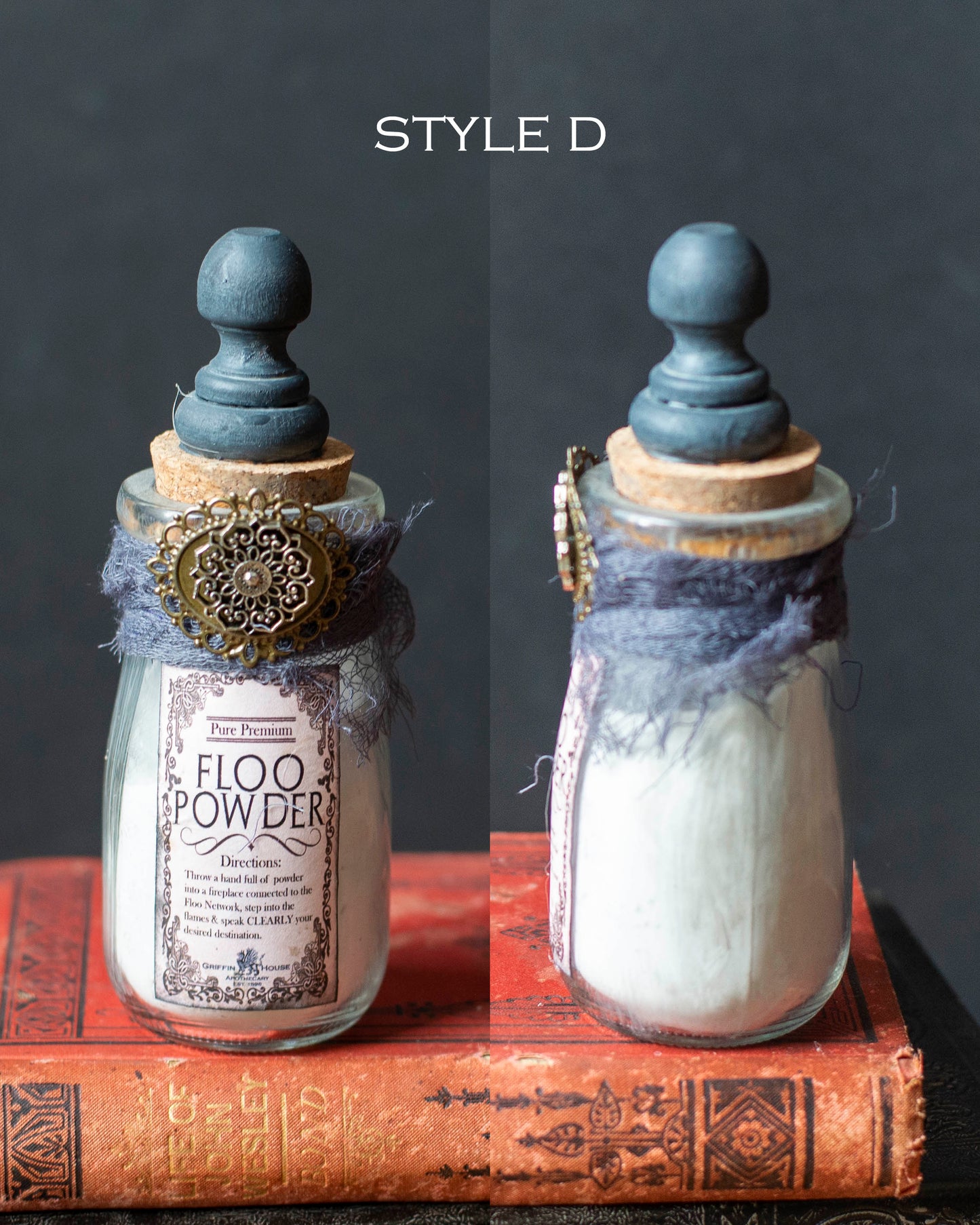 Floo Powder Potion Bottle – Handcrafted Wizarding Collectible